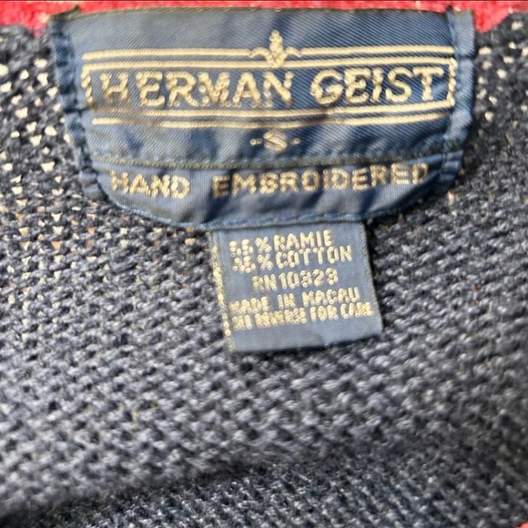 Sweater cardigan Herman Geist woman’s size small hand embroidered - Picture 4 of 4